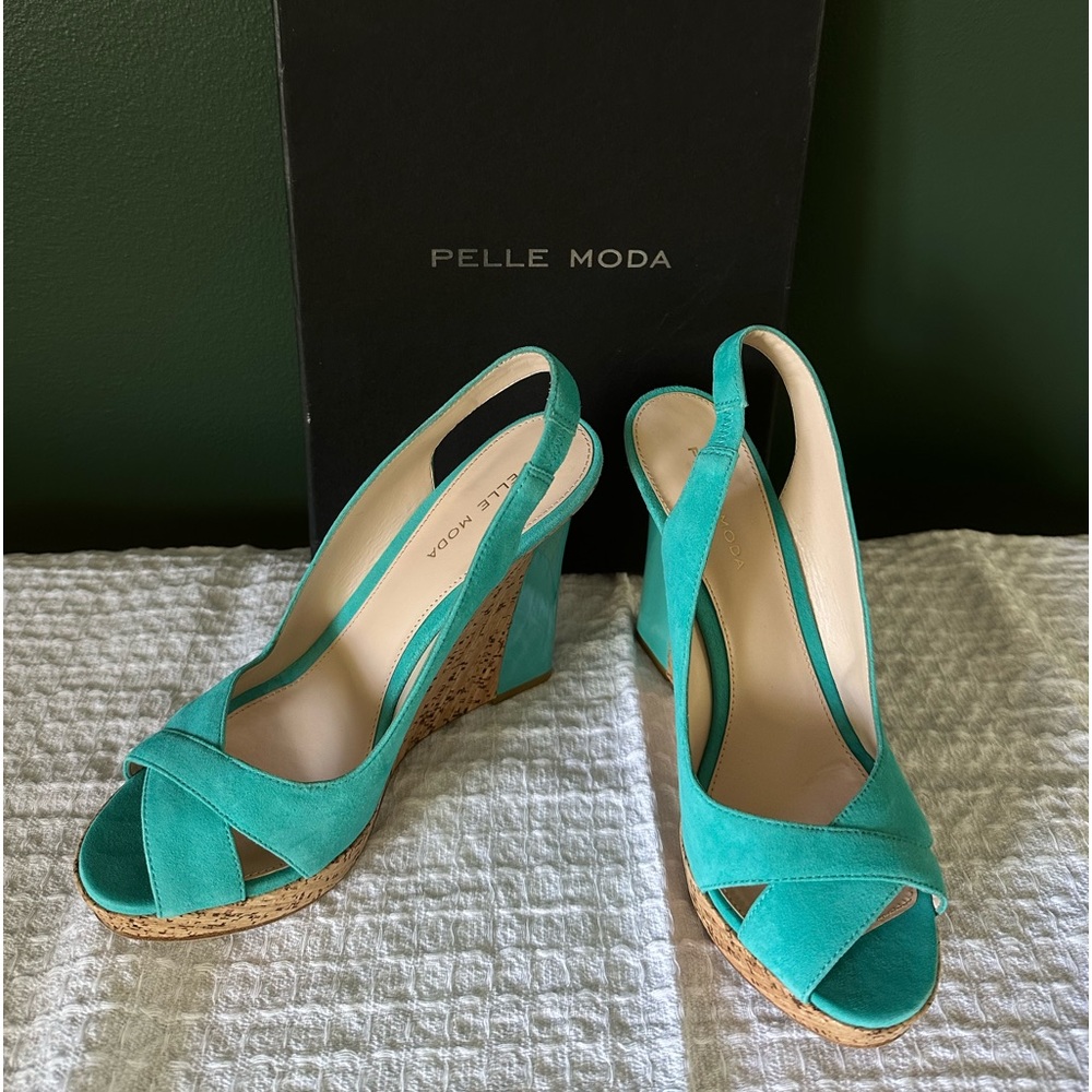 Aqua Cork Pelle Moda Wedge